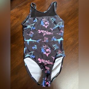 Shark Print Plum leotard.